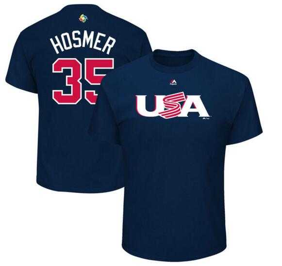USA Baseball 35 Eric Hosmer Majestic 2017 World Baseball Classic Name & Number T-Shirt Navy,We sell and wholesale USA Baseball 35 Eric Hosmer Majestic 2017 World Baseball Classic Name & Number T-Shirt Navy on line form chian!
